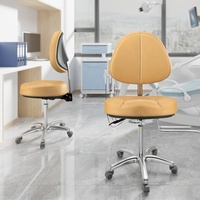 Fauteuil dentaire ergonomique en cuir synthétique pivotant ESD antistatique durable moderne pour hôpital, laboratoire, école, bureau, clinique, atelier