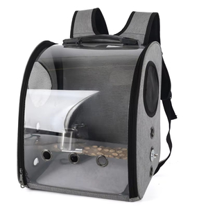 Cage de perroquet grand sac à dos pour animaux de compagnie à la main boîte de transport d'oiseaux Cage de perroquet sac à main taille grandes <span class=keywords><strong>Cages</strong></span> de perroquets - Product Image 1