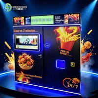 Distributeur automatique de hamburgers et de frites léger, facile à installer et à chauffage instantané