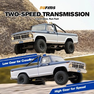 FMFMS 1:18 FCX18 II Ford F-100 RTR, Vehículo Todoterreno RC con Tracción en las 4 Ruedas, Distancia entre Ejes de 199 mm, Sistema de Luces LED y Caja de Cambios de 2 Velocidades - Product Image 4