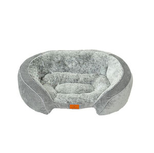 Muestras gratuitas de cama redonda de lujo grande a prueba de masticación personalizada para perro, sofá mullido de tela antideslizante, cama para mascotas, colchón Jumbo para perro grande - Product Image 1