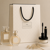 Sacs cadeaux en papier personnalisés en masse, impression couleur classique, sérigraphie multicolore, réutilisables pour cosmétiques et parfums