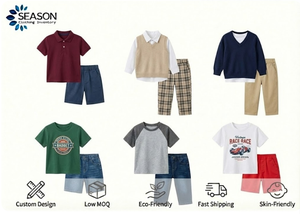 Kits 2 pièces à motifs variés, vêtements pour enfants brevetés, pour 0-12 ans, en coton, vente en gros A+++ Fujian Unisexe - Product Image 4