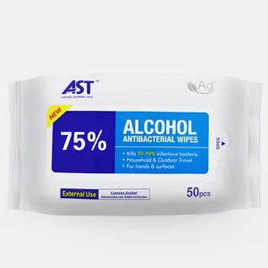 使い捨てウェットワイプ不織布アルコールワイプ75% アルコール抗菌ウェットワイプ