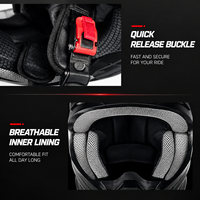 Casque de moto pour adultes et adolescents, casque complet pour vélo de montagne, casque de karting, casque de course pour adultes et enfants