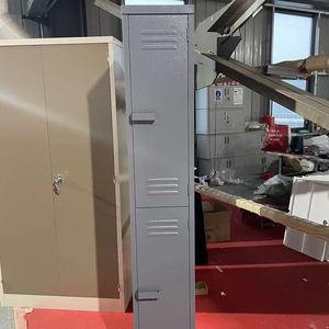 Tùy chỉnh bền thân thiện với môi trường hai tầng kim loại đôi cửa tủ khóa cho phòng tập thể dục trường thay đổi phòng thiết kế hiện đại Knock-down - Product Image 3