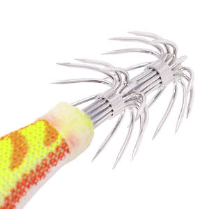 Vente en gros de leurres pour calmars 2.0 #   Matériel de pêche en mer, leurre de crevettes qui brille dans le noir avec des hameçons à double couche - Product Image 6