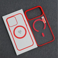 GSCASE Luxury Matte Tpu Acrylic Magnetic Wireless Charge Soft Shockproof Cover untuk Iphone 17 Air 16 15 14 13 12 11 Pro Max