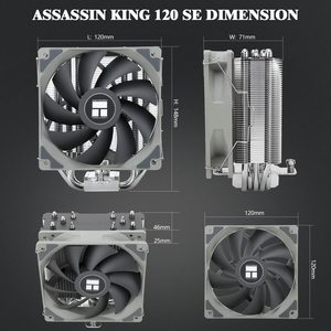Thermalright AK120 CPU Air-Cooled Radiator Anti-Gravity 5 Heat Pipe Support 12CM <b>Fan</b> [Brand Overview]Thermalright Is a Taiwan - Product Image 5