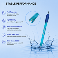 Capteur de pH en plastique Plug-and-Play avec connecteur BNC Électrode de pH de haute qualité pour utilisation en laboratoire Précision de 0,01 pH Garantie 1 an