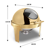 Verstärktes Hochwertiges Modernes Design Buffet-Speisenwärmer Edelstahl-Chafing-Dish-Set Einfache Bedienung für Restaurants und Hotels