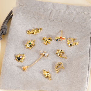 Venta al por mayor de arcoíris pequeño circón niño y niña colgante collar apto para hacer DIY libertad joyería regalos para niñas - Product Image 6