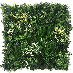 OH arti verde UV muro decorativo personalizzato di plastica erba ritardante di fiamma muro vegetale - Product Image 1