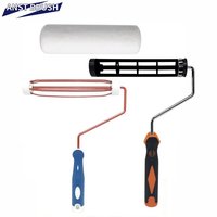 Rouleau de peinture mural professionnel en microfibre 9 pouces (230 mm) à 44 pôles, cadre de cage, vente directe OEM, poils de 12 mm antidérapants