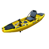 Fabrication professionnelle de kayak à pédales pour une personne avec système de gouvernail