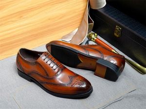 Genuine Leather Handmade Customization Factory High Quality New Design Men Luxury Shoes for Wedding Party Holiday Party Shoes - Product Image 5