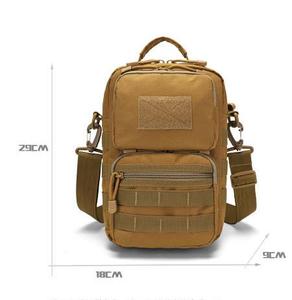 Moda viaje camuflaje impermeable teléfono móvil Sling Messenger pecho <span class=keywords><strong>Rig</strong></span> bolsa Molle sistema cremallera cierre Unisex alto - Product Image 6