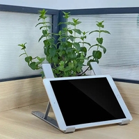 Support d'ordinateur portable pliable en alliage d'aluminium de haute qualité, réglable sur 10 positions, pour bureau