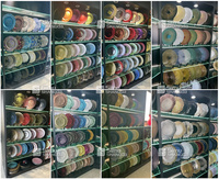 Assiettes de présentation en verre dorées fantaisie pour mariage en gros