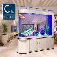 Großhandel maßge schneiderte große neue Glas 75 Gallonen Aquarium Faser Aquarium