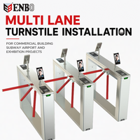 Portillon pivotant trépied unidirectionnel bidirectionnel réglable à trois bras anti-écrêtlement en acier inoxydable 304 IP66 pour bureau et usine