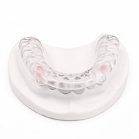 Protège-dents personnalisé en plastique comestible pour bruxisme, double couche dure et souple, attelle occlusale de nuit certifiée ISO 9001 pour le sommeil