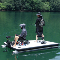 Plateforme de pêche gonflable en PVC Ejia avec logo personnalisé, avec moteur, radeau de pêche portable, planche à pagaie pour utilisation aquatique