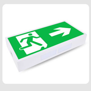 ไฟฉุกเฉิน LED แสดงสถานะอพยพเพื่อความปลอดภัยจากอัคคีภัยไฟฉุกเฉินกล่องหนีไฟสีเขียวทางออกทางเดินแบบชาร์จไฟได้ไฟฉุกเฉิน - Product Image 1