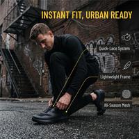 Vente en gros de baskets de sport pour hommes légères, respirantes, en maille noire, à logo personnalisé, fabrication OEM, confortables et à tige basse