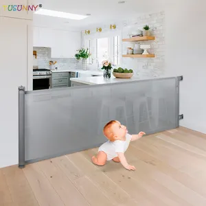 Barrière de sécurité enfant <span class=keywords><strong>extensible</strong></span> Barrière de sécurité bébé en aluminium pour <span class=keywords><strong>escalier</strong></span> - Product Image 1
