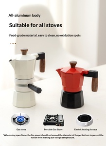 <span class=keywords><strong>Cafetera</strong></span> <span class=keywords><strong>Italiana</strong></span> Portátil de Aluminio, Fácil de Usar, Hecha a Mano, con Doble Válvula, Tipo Moka - Product Image 6