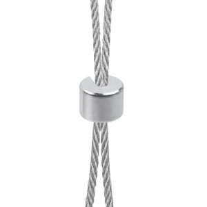 Colliers de serrage ronds en acier inoxydable à fente pour câbles, avec vis de tension, pour la fixation des stores de balcon - Product Image 1