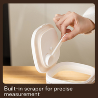 Nouveau Contenant de Stockage de Lait en Poudre pour Bébé en Plastique Portable Empilable Grande Capacité Sans BPA Anti-Fuite avec Couvercle Hermétique