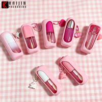 Tubes de gloss à lèvres 6ml 10ml en plastique sérigraphiés avec bouchon à vis, contenants cosmétiques avec logo personnalisé