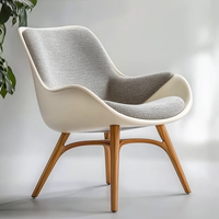 Chaise de salle à manger nordique moderne en bois massif fauteuil en tissu Design scandinave pour hôtels salles à manger cafés usage domestique solide Durable