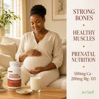 Capsules de Calcium, Magnésium et Vitamine D3 à Marque Blanche OEM – Soutien Osseux Personnalisé pour Femmes – Fabricant de Suppléments pour l'Afrique