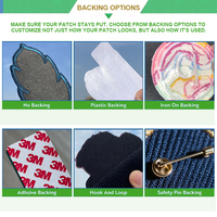 Patch tactique en tissu non tissé écologique brodé sur mesure, 3D, en relief, à repasser, en sergé, en forme de fleur, à coudre, en forme de cœur, pour chapeau, usage domestique