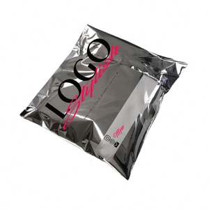 Bolsas de Correo Plateadas con Logotipo Personalizado, Bolsa de Envío de Poliéster Metálica para Ropa - Product Image 1