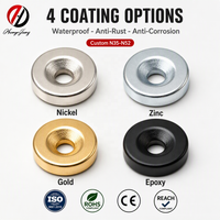 Imán Industrial de Neodimio NdFeB N52 con Orificios para Tornillos Simples/Dobles, Recubierto de Níquel con Orificio Avellanado, Imán de Canal