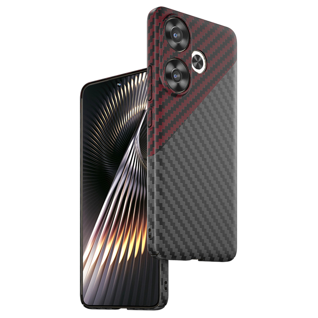 For Xiaomi Redmi Turbo 3 Case Ultra Thin Luxury Carbon Fiber Texture PC Hard Back Lens protection Cover for Xiaomi Poco F6