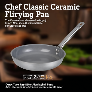 Padella Chef Classic in ceramica antiaderente da 8 pollici in alluminio per uso su piano cottura - Product Image 3