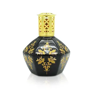 Lámpara aromática Fragancia Quemador de aceite esencial Quemador de incienso Difusor de aroma de vidrio Botella con cubierta pesada