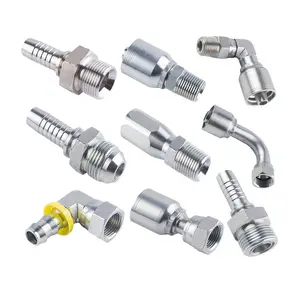 45 90 độ khuỷu tay thép không gỉ Carbon phụ kiện thủy lực Metric nam jic BSP bspt NPT SAE Phụ kiện ống thủy lực