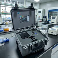 Viscosímetro Portátil de Grado de Laboratorio - Precisión de Laboratorio (5%) Diseño Compacto y Portátil Operación con Pantalla Táctil Personalizable OEM IP65