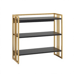 Estantería Industrial de Madera de Tres Niveles Ajustables con Ruedas, Resistente, para Almacenamiento de Libros - Product Image 1