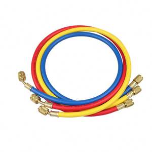 Kit <span class=keywords><strong>de</strong></span> tuyaux <span class=keywords><strong>de</strong></span> récupération et <span class=keywords><strong>de</strong></span> remplissage <span class=keywords><strong>de</strong></span> réfrigérant pour <span class=keywords><strong>climatisation</strong></span> |   Double manomètre haute/basse pression |   Laiton et caoutchouc |   Usage commercial et domestique | - Product Image 4