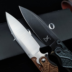 Couteau de chasse pliant durable avec manche en aluminium, lame à pointe tombante, couteau de poche OEM pour le camping et la survie - Product Image 3