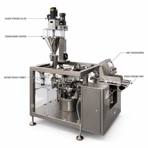 Máquina Envasadora de Polvo en Bolsas Preformadas Totalmente Automática de 4 Estaciones con Certificación CE, Máquina de Llenado para Café, Té y Leche - Product Image 3