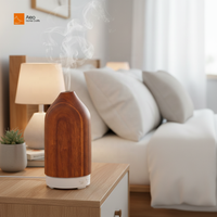 Diffuseur d'huiles essentielles portable électrique à ultrasons en céramique, 7 couleurs, télécommande, pour parfumer les pièces, usage domestique