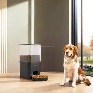 Alimentador inteligente para mascotas Schwarzwald de gran capacidad habilitado para Wi-Fi para gatos y perros Alimentador automático para perros grandes